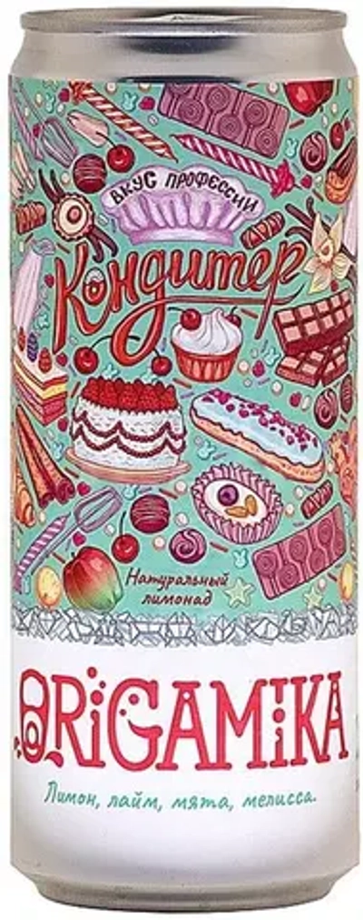 Газированный напиток Оригамика Кондитер / Origamika Konditer 0.33 - банка