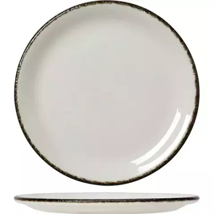 Тарелка «Чакоул Дэппл» пирожковая фарфор,фарфор D=15,H=2см белый,черный