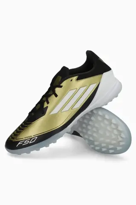 Сороконожки adidas F50 League Messi TF - золотой