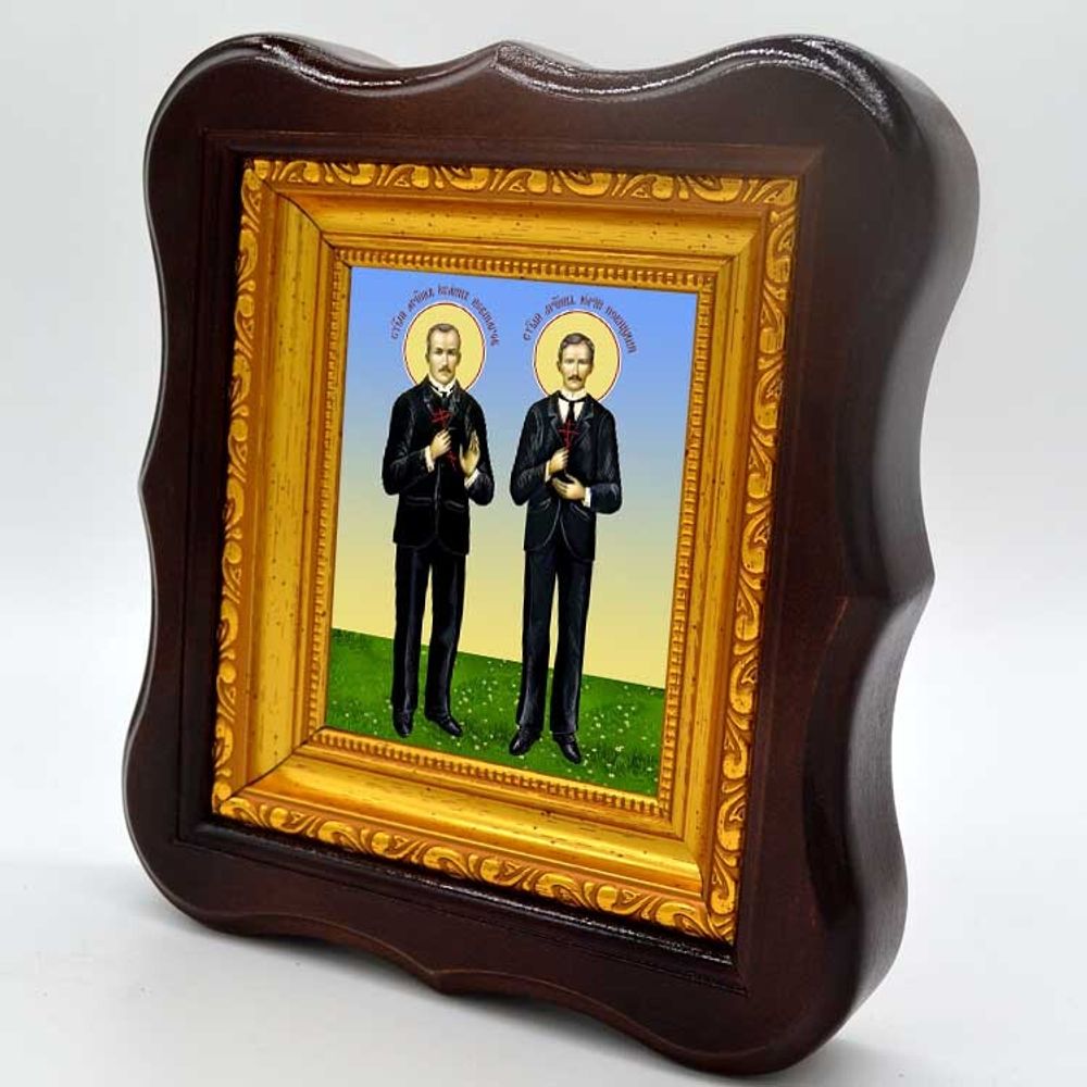 Иоанн Ковшаров и Юрий Новицкий святые мученики. Икона на холсте