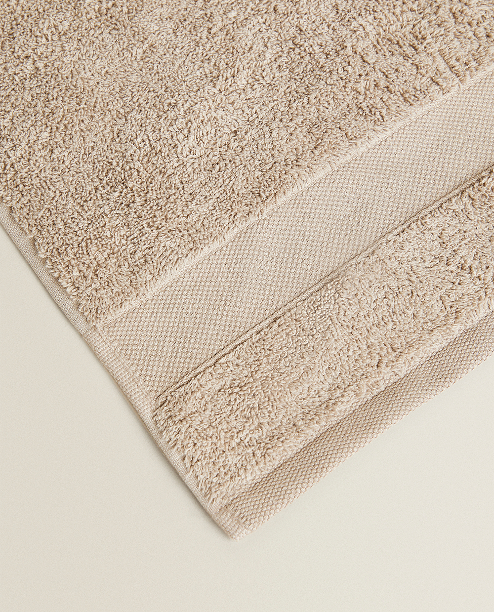 ZARA HOME ПОЛОТЕНЦЕ ИЗ ХЛОПКА ВЫСШЕГО КАЧЕСТВА, БЕЖЕВЫЙ