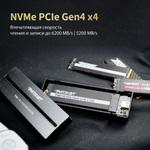 Накопитель SSD M.2 2280 Patriot Memory P400 V4 4000 ГБ