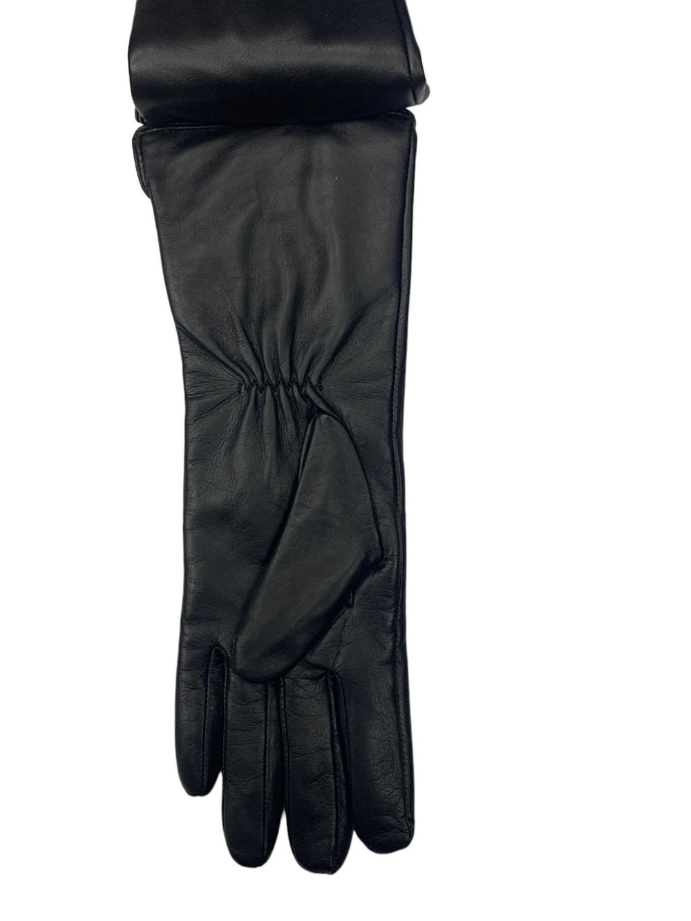 Перчатки. Женские. Материал верха: Кожаные. Подклад: Трикотаж-шерсть. Удлиненные. Длина 30 см.Сжатка. 5 шт в упаковке.