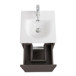 Тумба с раковиной подвесная BelBagno UNO-MINI-400-2C-SO-CO Бежевый матовый, раковина белая BB-8099-3-40