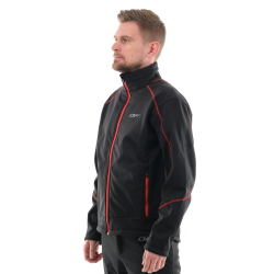 КУРТКА МУЖСКИЕ DRAGONFLY EXPLORER BLACK-RED SOFTSHELL