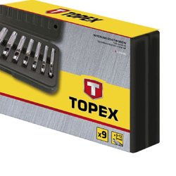Набор пробойников Topex, 3-12 мм, 9 шт