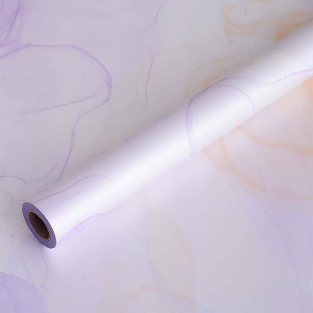 Пленка АКВАРЕЛЬ 58см*10м ФИОЛЕТОВЫ/СВ-КОРИЧНЕВЫЙ