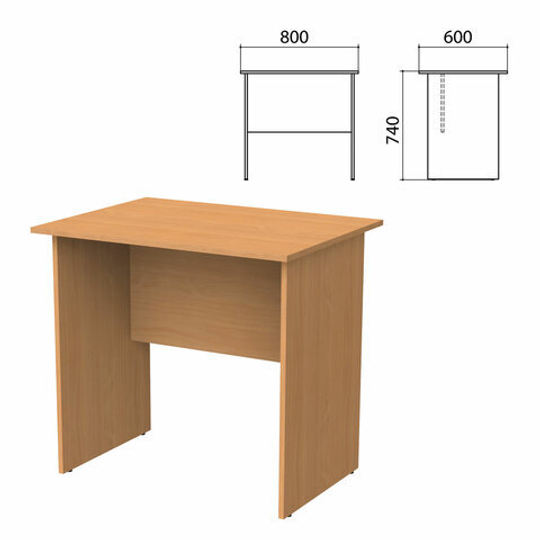 Стол письменный "Бюджет", 800х600х740, груша ароза, 402659-336