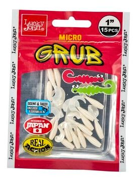 Твистеры съедобные LJ Pro Series MICRO GRUB 1,0in (2,5 см), цв. 026, 15 шт.