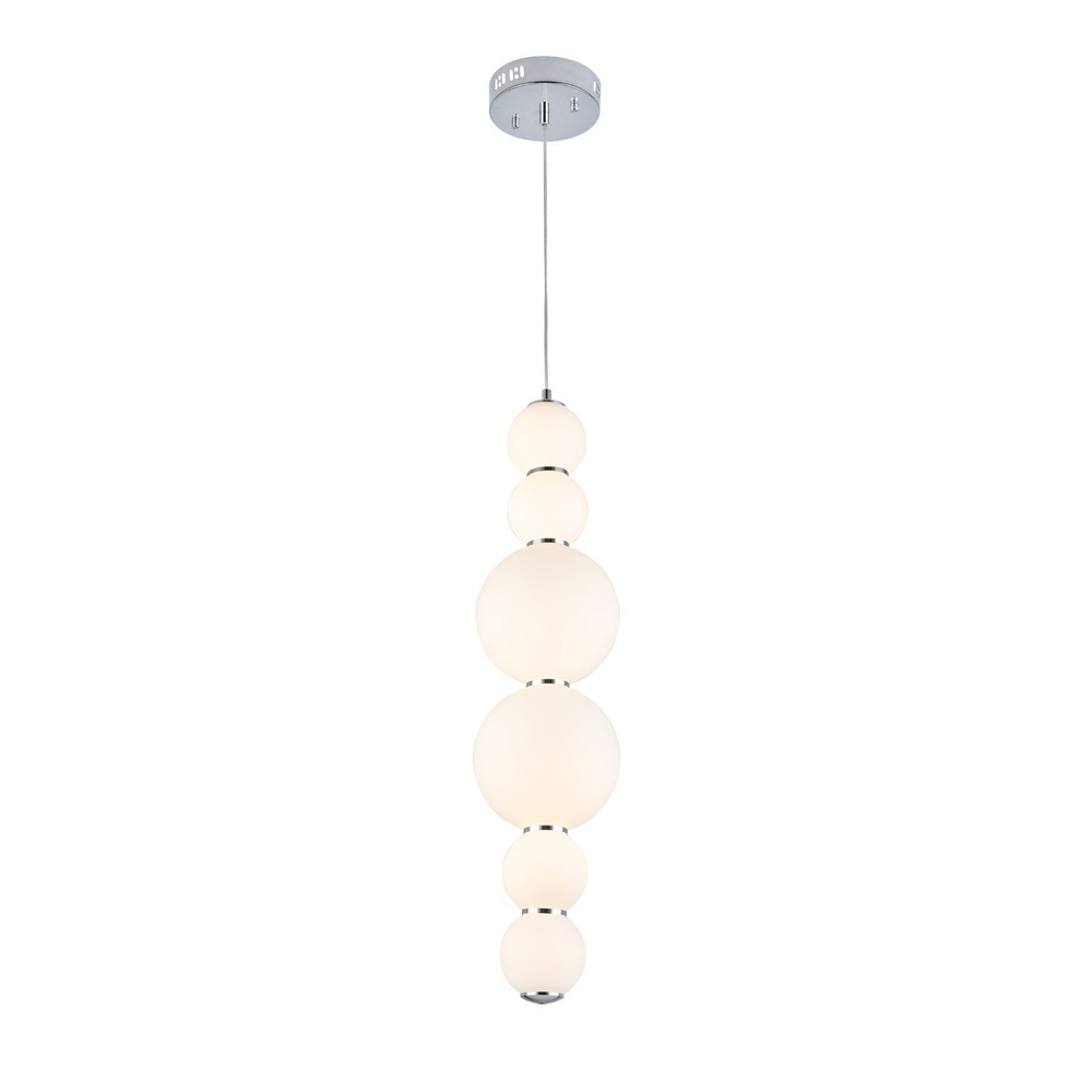 SL1583.103.01 Светильник подвесной ST-Luce Хром/Белый LED 1*24W 3000K NEPAZZO