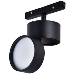 Магнитный трековый светильник ЭРА TRM20-5-10W3K-B NOVA 48V 10Вт 3000К с направленным светом черный | Магнитные трековые светильники