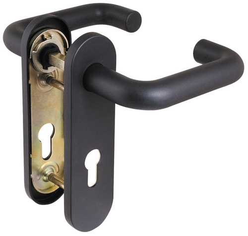 Ручки дверные Fuaro FP.DH172 черные для противопожарных дверей