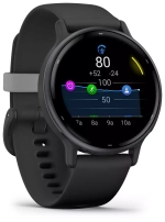 Часы Garmin Vivoactive 5 Black Slate черный, 010-02862-10