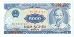 Vietnam, 5 000 Đồng, 1991 (UNC)