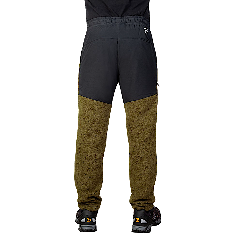 Брюки флисовый Graff 233-P-SP-13 с вставками Коричневые -