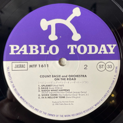 Винтажная виниловая пластинка LP Count Basie And Orchestra On The Road (Japan 1980) (Obi)