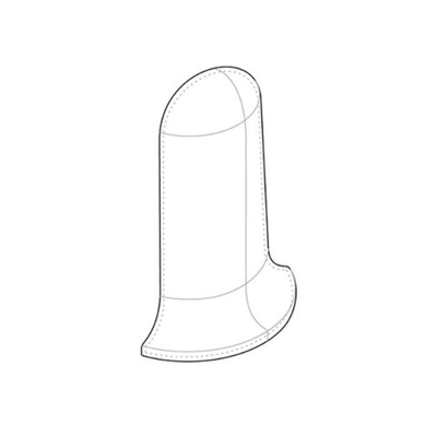 Плинтус LinePlast 58 мм Угол внешний