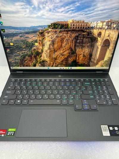 Ноутбук игровой Lenovo Legion 7 16ACHg6 (82N600EVRU) 16"/AMD Ryzen 7 5800H/RAM 16/SSD 1024 GB/Nvidia RTX3060 6GB/2560х1600/IPS 165 Hz/Windows 11/Подсветка кл-ры:RGB/темно-серый