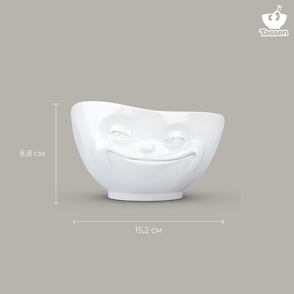 Чаша tassen grinning, 500 мл, белая