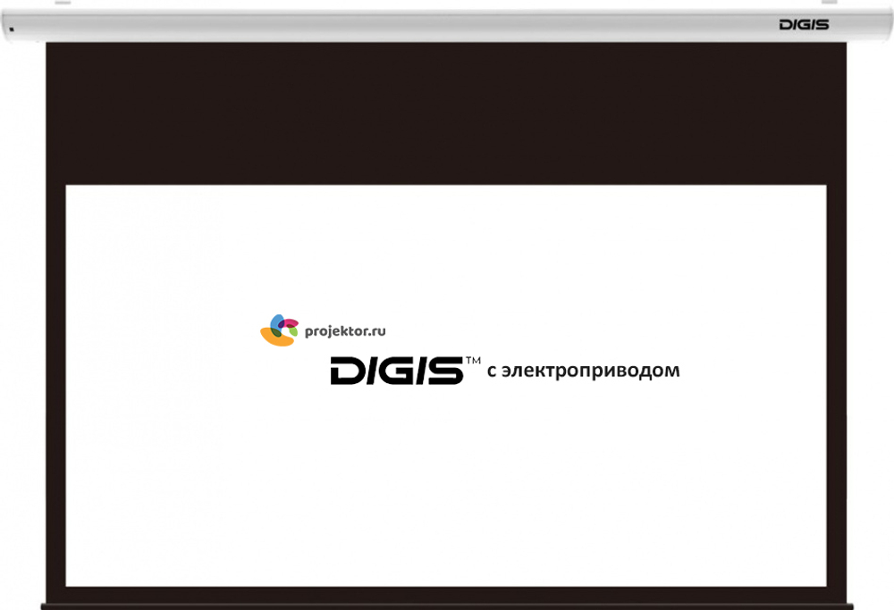 Экран настенный Digis DSEES-16903W_90 с электроприводом 230x130 см (16:9)