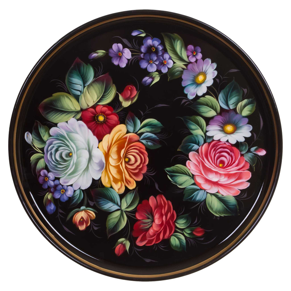 Zhostovo metal tray A14D17082487