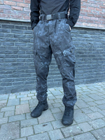 Костюм горка 6 флис осень-зима / чёрный питон