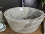 Раковина из оникса Drum Grey Medium DO-60201 45*45*15
