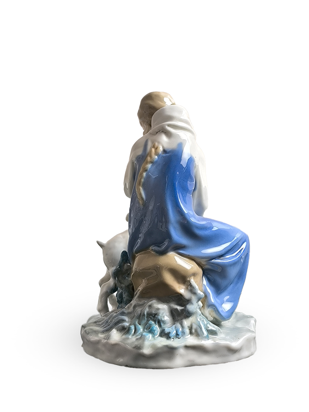 Фарфоровая статуэтка "Сестрица Алёнушка с козлёнком" ЛЗФИ