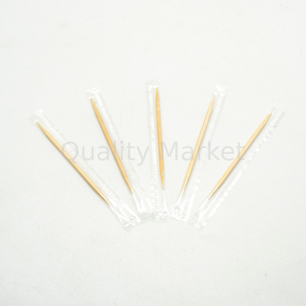 Зубочистки бамбук в полипр.инд.уп. (1000/50)