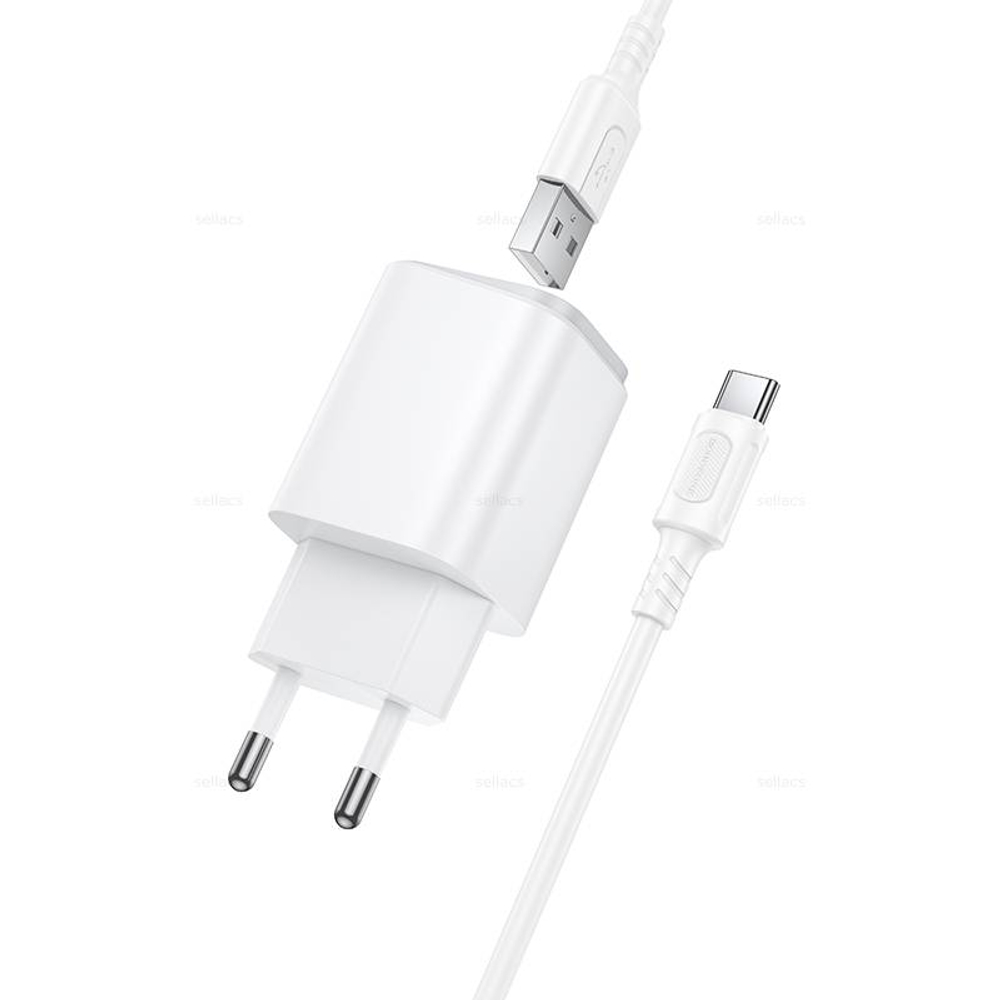 Borofone BAS82A Star QC3.0 зарядное устройство набор (Type-C) (white)