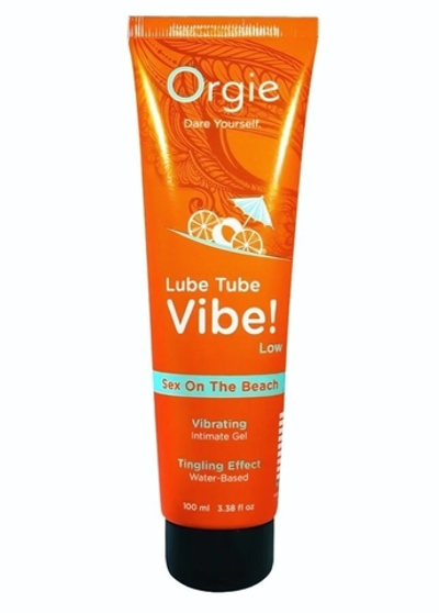 Гель с эффектом вибрации Lube Tube Vibe Low Sex On The Beach - 100 мл.