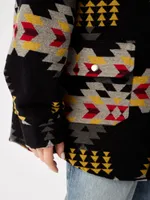 Рубашка Kefirmaykifer оверсайз Этно черная