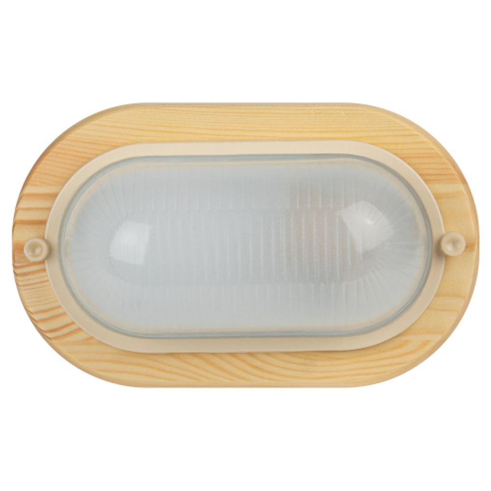 Светильник ЭРА НБО 04-60-011 Кантри дерево/стекло IP54 E27 max 60Вт 232х140 овал сосна