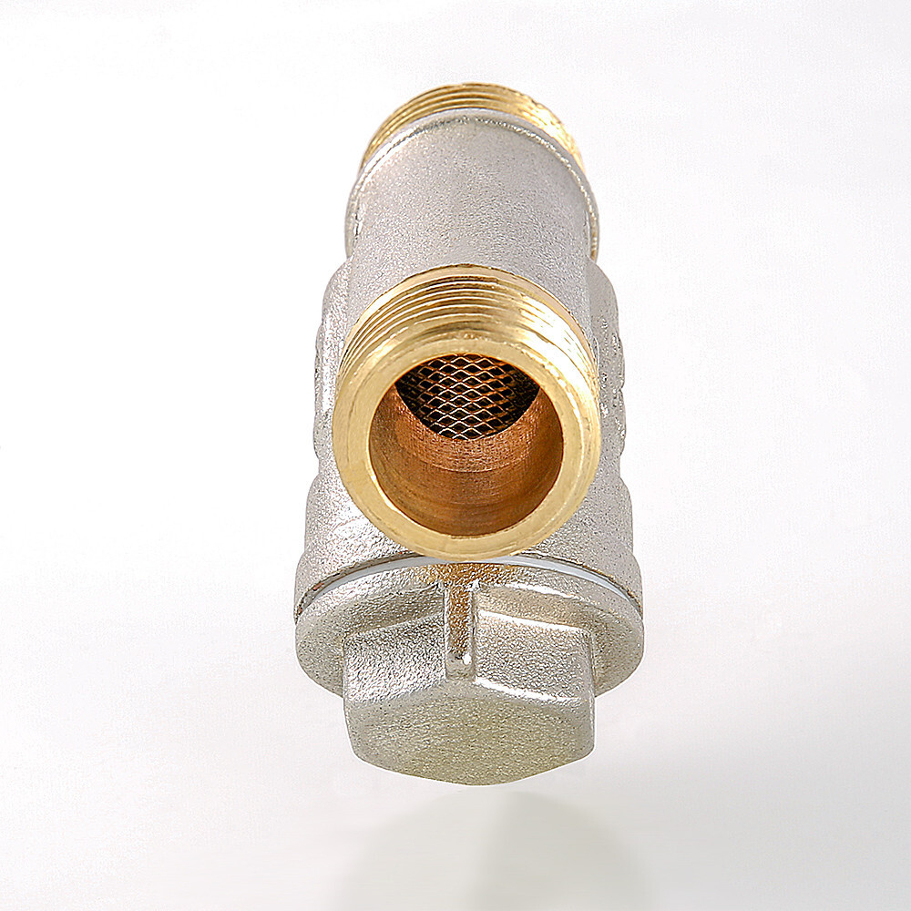 Фильтр механической очистки косой наружная/наружная (500 мкм), латунь никель, PN20, 150 °C, VALTEC