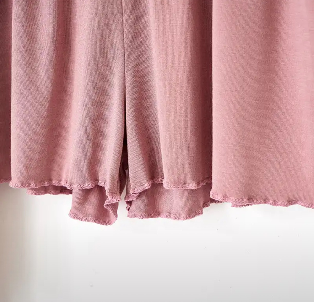 ДО БАМБУК Двойка Лапша Кофта С Кор Рукав Шорты