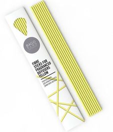 Палочки для ароматического диффузора фибра 23 см жёлтые, Bago home