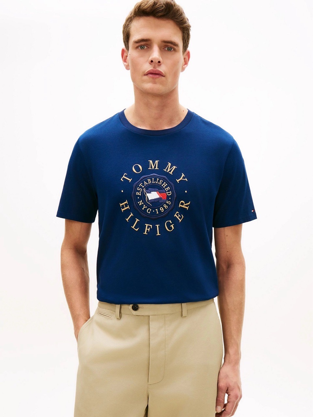 Футболка Tommy Hilfiger Circle Flag Logo Light Navy