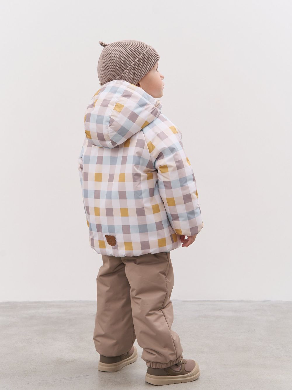 Куртка демисезонная "Клеточка" 0+
