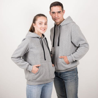 ХУДИ С КАПЮШОНОМ ФЛИС,280, свет.меланж, M-302_54 (2XL)