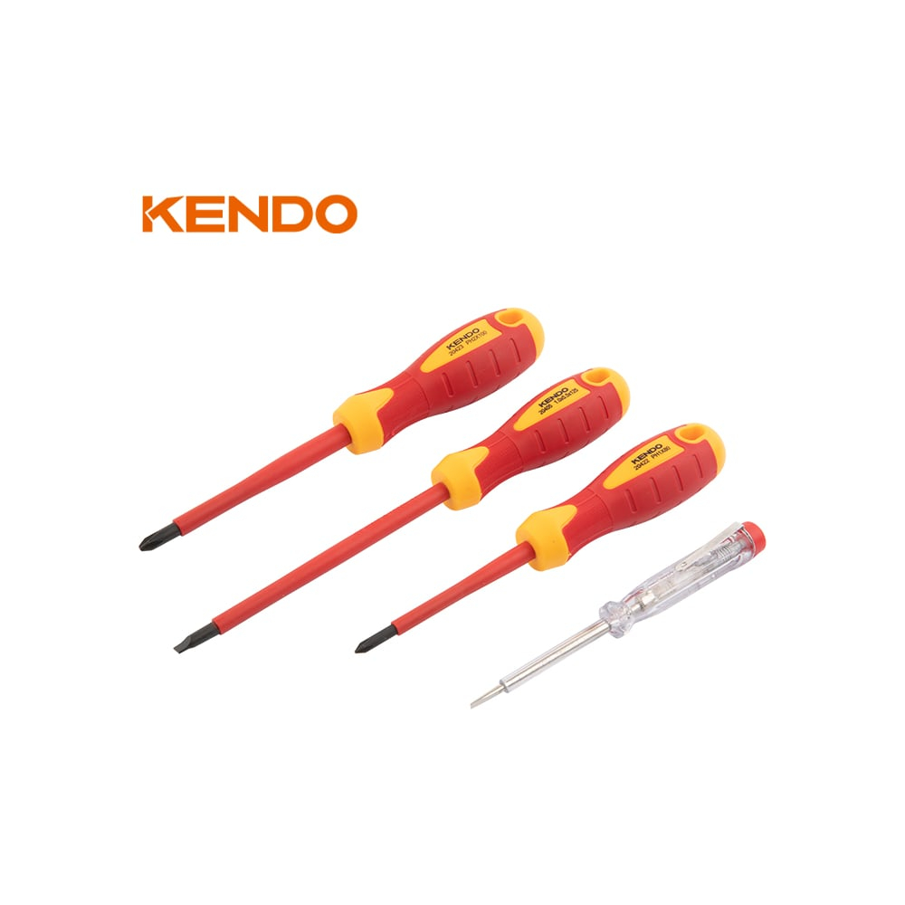 Набор диэлектрических отверток KENDO 4 шт 1000В 20481