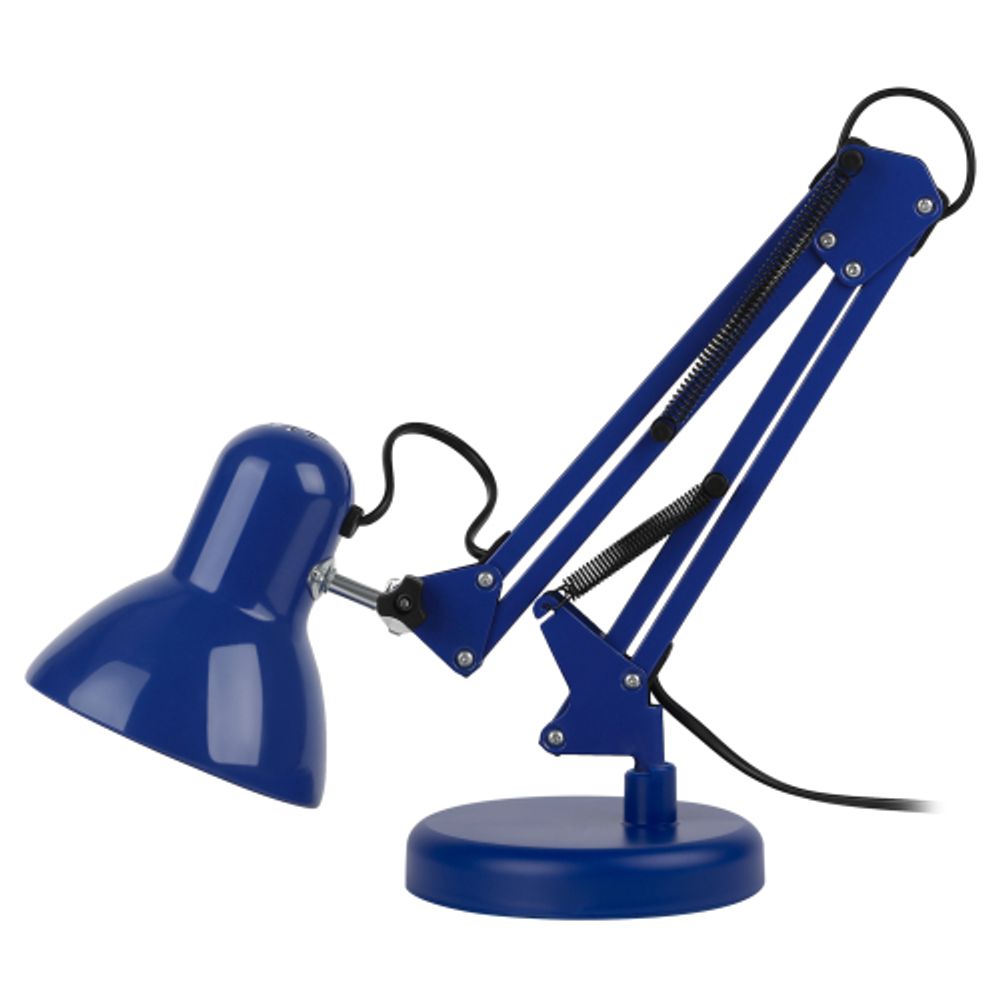 Настольный светильник ЭРА N-214-E27-40W-BU синий | Настольные светильники под лампу