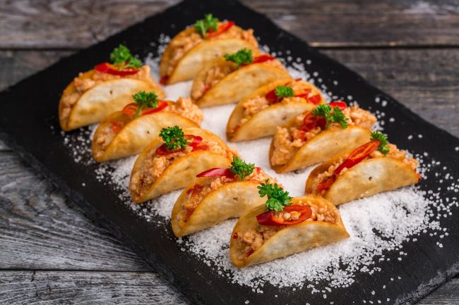 Мини Тако с куриным филе, 10 шт.