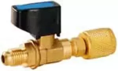 Вентиль-адаптер Value CV-01 (папа 1/4" х мама 5/16" SAE; прямой) (R22 x R410)