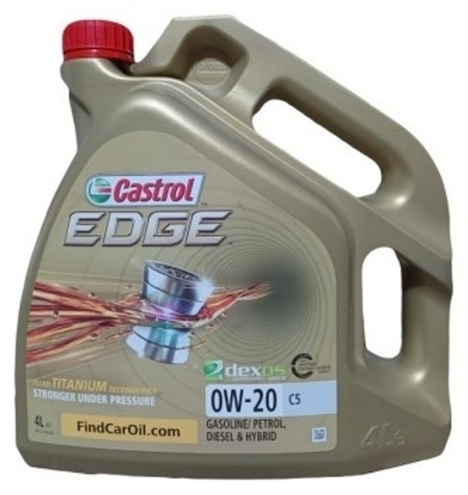 Моторное масло синтетическое Castrol EDGE C5 0W-20 4 л