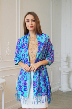 LIGVIANNI Палантин Kerchief Sea Breeze