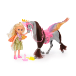 Кукла тип Модница с крыльями и лошадью, коробка 53820