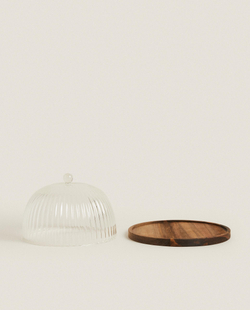 Zara Home тарелка из боросиликатного стекла, цвет прозрачный, 22 см