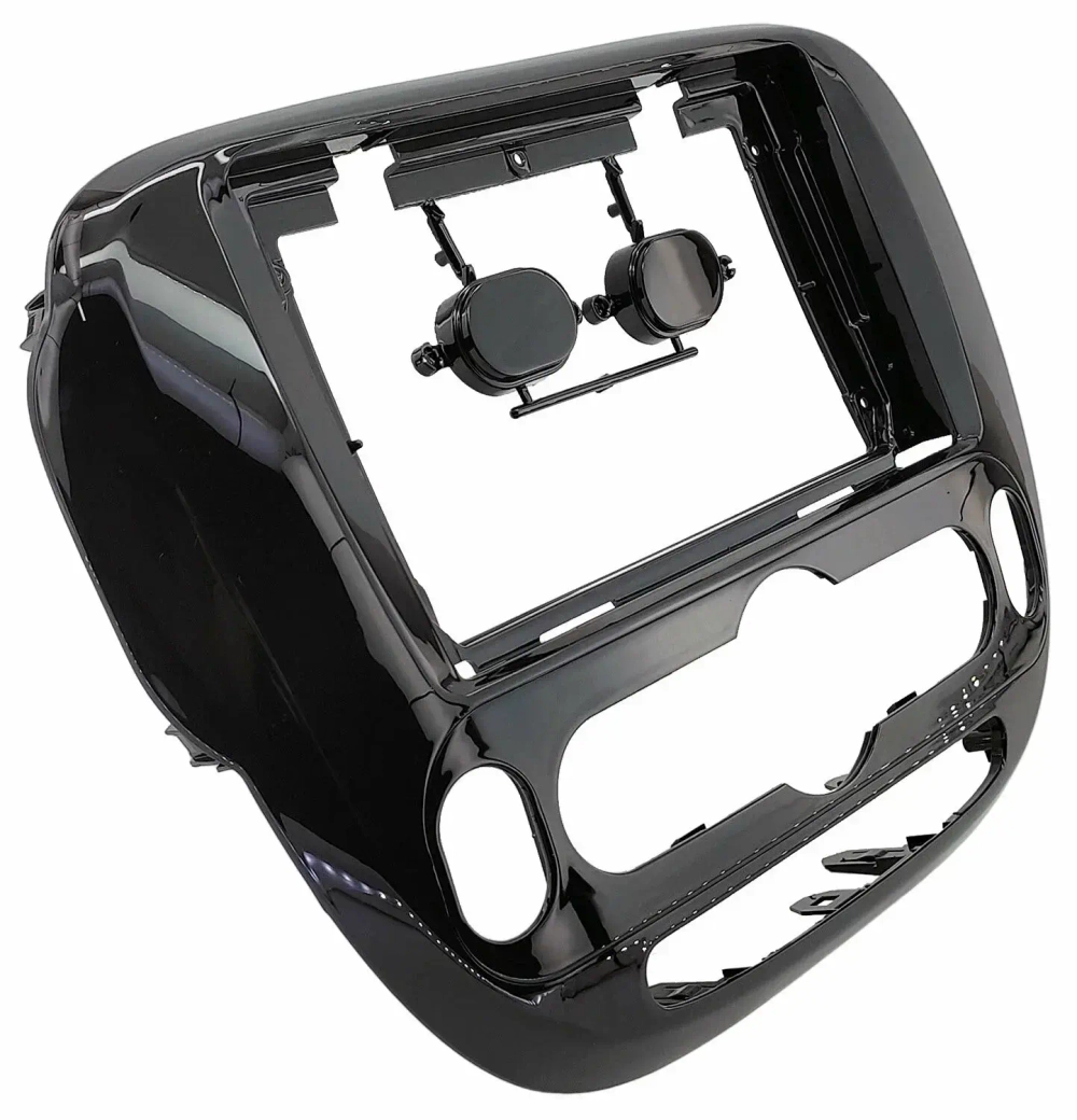 Магнитола для KIA Soul 2 2014-2019 (климат, рамка глянцевая) - FarCar BX526M-360 монитор 9.5" 2K QLED на Android 13, 6Гб+128Гб, CarPlay, 4G SIM-слот, 4 камеры в комплекте