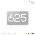 Номер на дверь 625, табличка на дверь для офиса, квартиры, кабинета, аудитории, склада, серая 120х70 мм, Айдентика Технолоджи