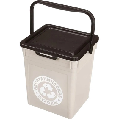 КОНТЕЙНЕР ДЛЯ МУСОРА 235Х210Х252 ММ, 8Л (Светло-бежевый)